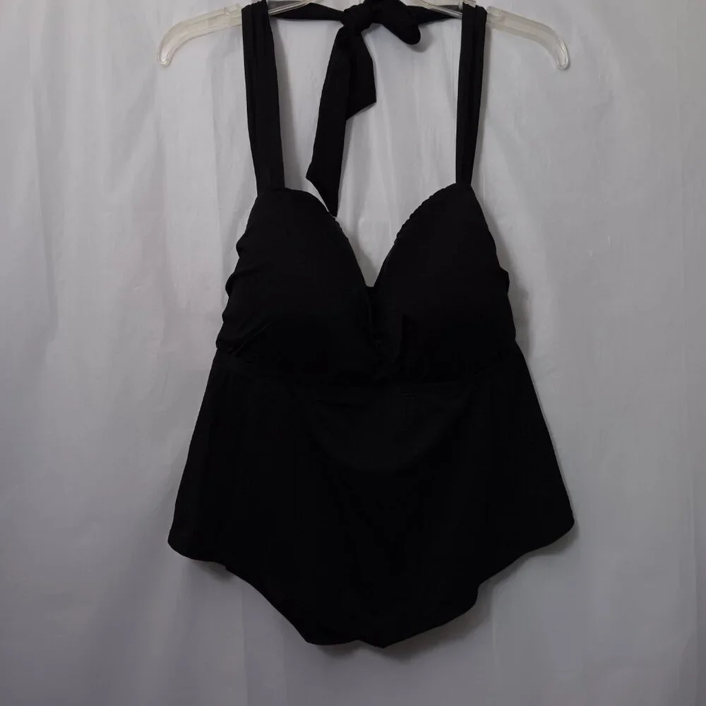 MYNAH WOMEN'S HALTER TANKINI SWIM TOP - Picture 9 of 9